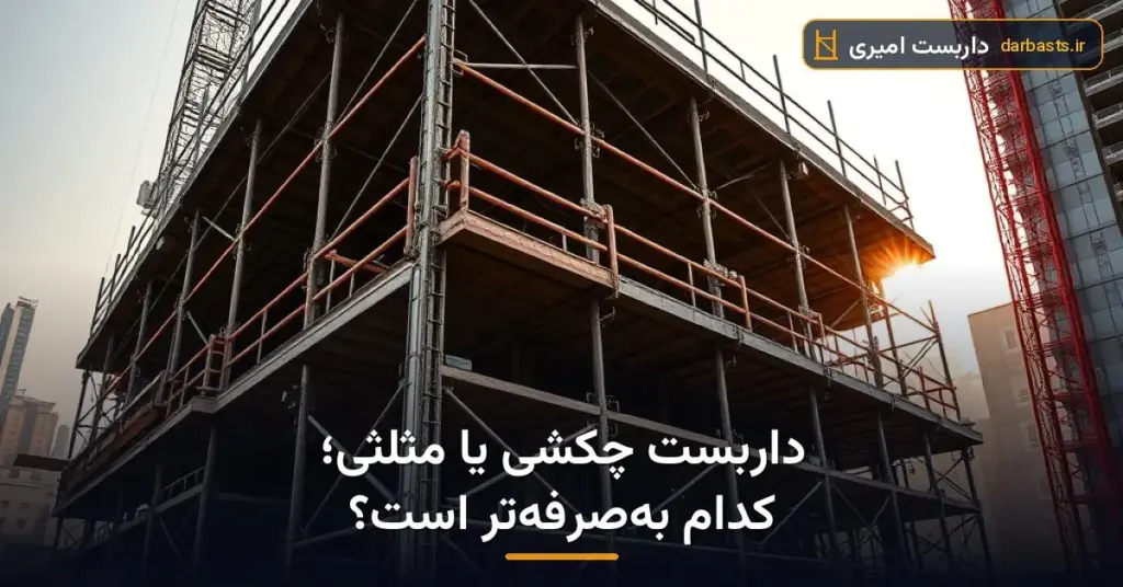 تفاوت داربست چکشی و مثلثی؛ کدام برای سقف به‌صرفه‌تر است؟