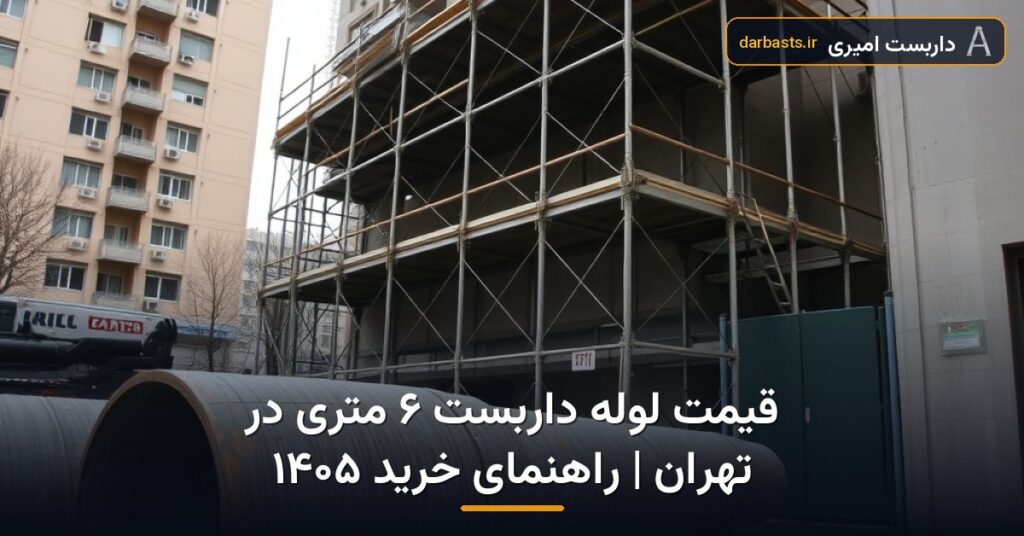 قیمت لوله داربست ۶ متری در تهران | راهنمای خرید ۱۴۰۵ — قیمت لوله داربست ۶ متری | داربست امیری تهران و کرج