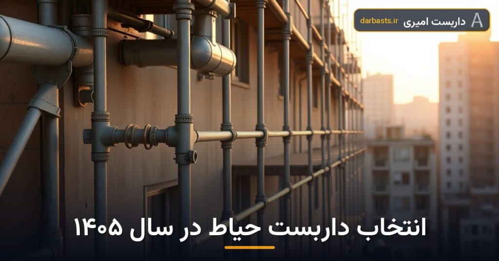 راهنمای انتخاب داربست حیاط و برآورد هزینه آن در سال ۱۴۰۵
